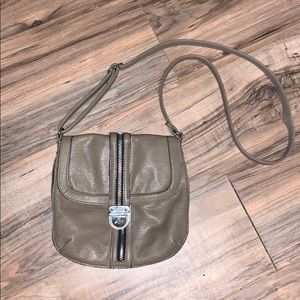 Kenneth Cole Reaction Tan Faux Leather Crossbody
